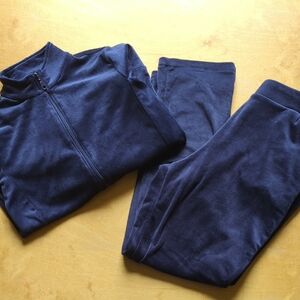 Kim Rogers Deep Navy Fleece Jacket and Pants Set
